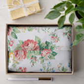 Elegantes Muster mit Rose Design Element Seidenpapier (Geschenk)