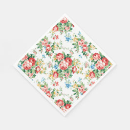 Elegantes Muster mit Rose Design Element Serviette