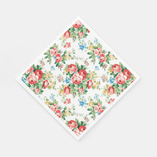 Elegantes Muster mit Rose Design Element Serviette
