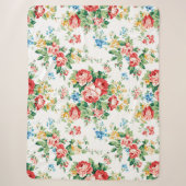 Elegantes Muster mit Rose Design Element Sherpadecke (Vorderseite)