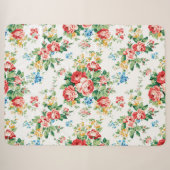Elegantes Muster mit Rose Design Element Sherpadecke (Vorderseite (Horizontal))