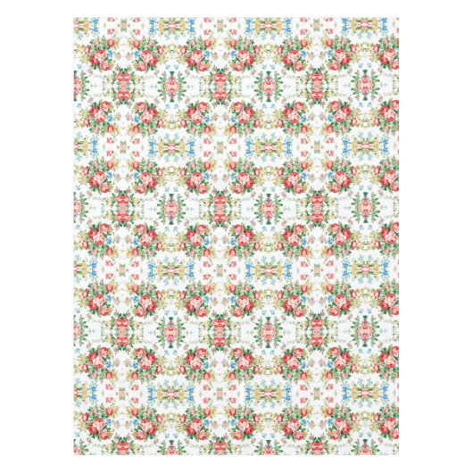 Elegantes Muster mit Rose Design Element Tischdecke (Vorderseite)