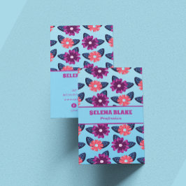 Elegantes Muster | Modernes Vertikal Visitenkarte