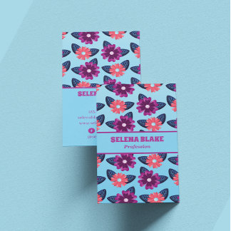 Elegantes Muster | Modernes Vertikal Visitenkarte