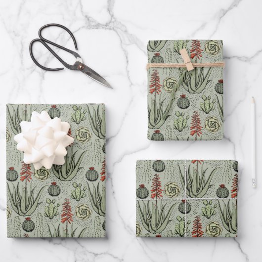 Elegantes Muster, Orange und Weiße Blume Blumenmus Geschenkpapier Set (Vorderseite)