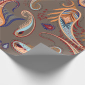 Elegantes Muster. Paisley Illustration. Geschenkpapier (Ecke)