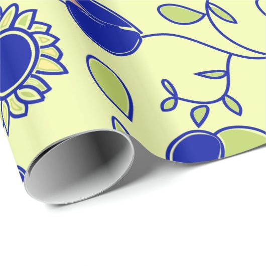 Elegantes Muster-Papier | Vintag Geschenkpapier (Rolleneckpunkt)