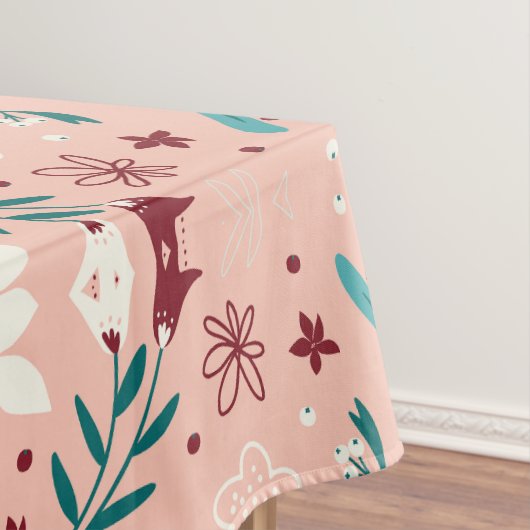 Elegantes Muster rosa Tischdecke (Beispiel)