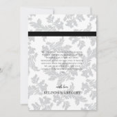 Elegantes Muster & Siegel Hochzeit Dankeschön Kart Dankeskarte (Vorderseite)