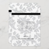 Elegantes Muster & Siegel Hochzeit Dankeschön Kart Dankeskarte (Vorne/Hinten)