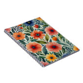 Elegantes Muster Spiral Foto Notebook Notizblock (Rechte Seite)