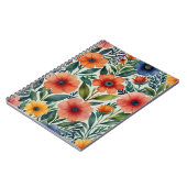 Elegantes Muster Spiral Foto Notebook Notizblock (Linke Seite)