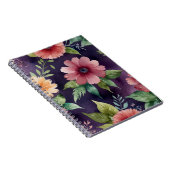 Elegantes Muster Spiral Foto Notebook Notizblock (Rechte Seite)