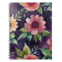 Elegantes Muster Spiral Foto Notebook