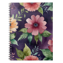 Elegantes Muster Spiral Foto Notebook Notizblock