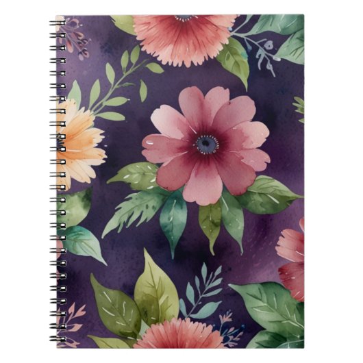 Elegantes Muster Spiral Foto Notebook Notizblock (Vorderseite)