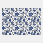 Elegantes Muster Trio Entdeckungsreise Geschenk Geschenkpapier Set (Vorderseite)