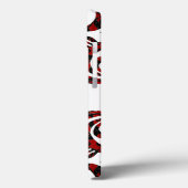 Elegantes Muster und Ihre Initialen Case-Mate iPhone Hülle (Rückseite / Links)