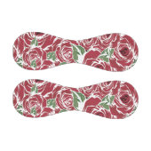 Elegantes Muster Vintager Rose - Rot und Grün Baseball (Paneele)