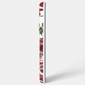 Elegantes Muster Vintager Rose - Rot und Grün Samsung Galaxy Hülle (Rückseite (Horizontal))