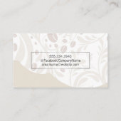 Elegantes Muster Visitenkarte (Rückseite)