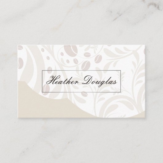 Elegantes Muster Visitenkarte (Vorderseite)