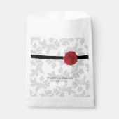 Elegantes Muster & Wachs Siegel Hochzeit Geschenktütchen (Vorderseite)