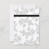 Elegantes Muster & Wax Siegel Hochzeitskarten RSVP Karte (Rückseite)