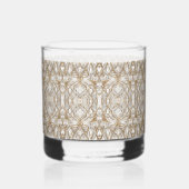 Elegantes Muster Whiskyglas (Vorderseite)