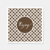 Elegantes Musterdesign Serviette (Vorderseite)