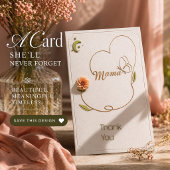 Elegantes Muttertags-Kartendesign  Karte