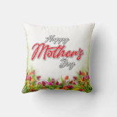 Elegantes Muttertagsdesign bearbeitbar Kissen (Rückseite)