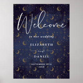 Elegantes, mystisches Hochzeitssymbol Poster