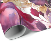 Elegantes Nahtloses Blumenpapier Geschenkpapier (Rolleneckpunkt)