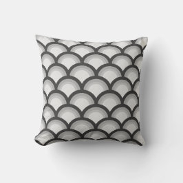 Elegantes nahtloses Kreis-Muster Kissen