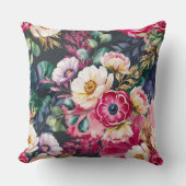 Elegantes, nahtloses Muster Kissen (Vorderseite)