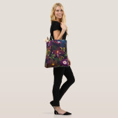 Elegantes, nahtloses Muster, künstlerisches Design Tasche (Am Model)