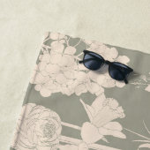 Elegantes, nahtloses Muster mit Blume. Strandtuch (Beispiel)