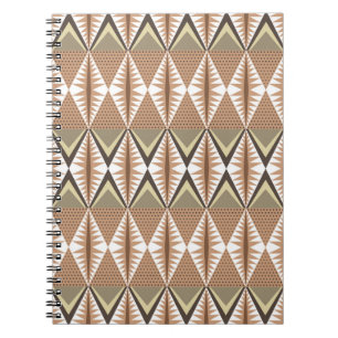 Elegantes nahtloses Muster mit ethnischen Motiven. Notizblock