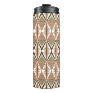 Elegantes nahtloses Muster mit ethnischen Motiven. Thermosbecher