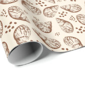 Elegantes nahtloses Muster mit handzeichnend Masch Geschenkpapier (Rolleneckpunkt)