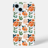 Elegantes nahtloses Muster von Aquarellblumen