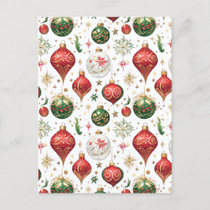 "Elegantes, nahtloses Weihnachtsgeschmack Postkarte