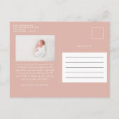 Elegantes natürliches Foto zur Ankündigung einer G (Rückseite)