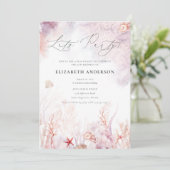 Elegantes nautisches Thema jedes Alters Geburtstag Einladung (Stehend Vorderseite)