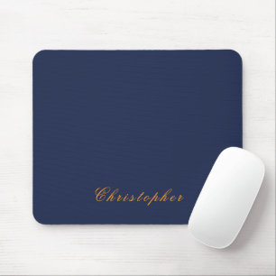 Elegantes Navy Blau Benutzername  Mousepad