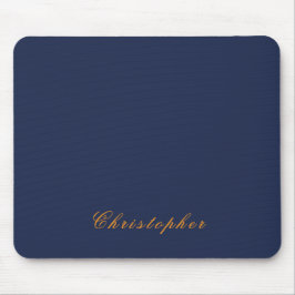 Elegantes Navy Blau Benutzername Mousepad