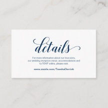 Elegantes Navy Blau, Hochzeitdetails, Online-UAWG