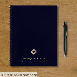 Elegantes Navy Blue Custom Business Notebook Notizblock