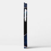 Elegantes Navy Blue Rose Gold Black Business Case-Mate iPhone Hülle (Rückseite / Links)